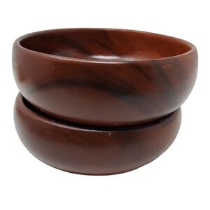 TropEco Hawaii Wooden Round Bowl Set of 2